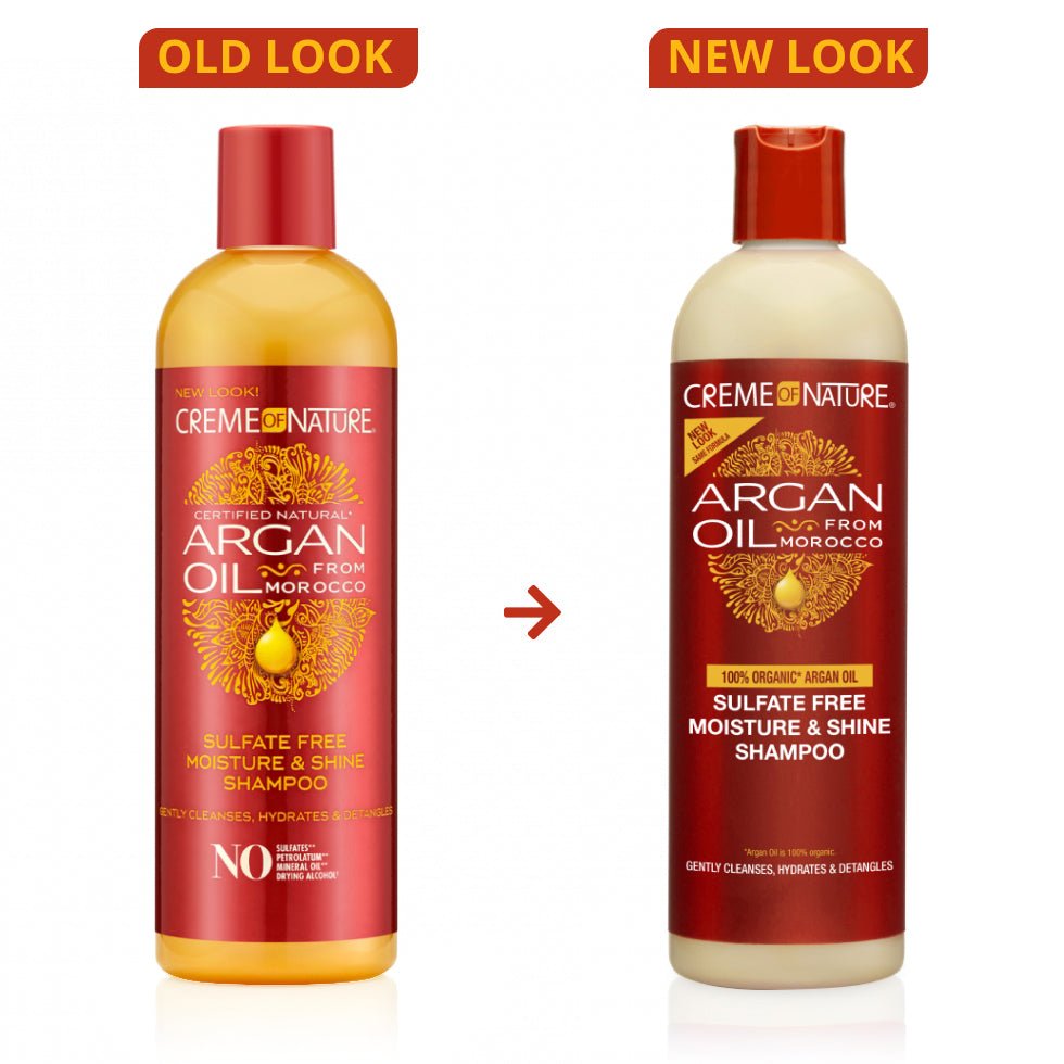 SHAMPOOING HYDRATATION ET BRILLANCE CRÈME OF NATURE À L'HUILE D'ARGAN 355 ML