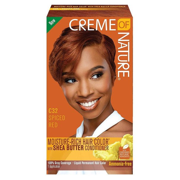 CREME OF NATURE MOISTURE-RICH HAIR COLOR - C32 SPICED RED