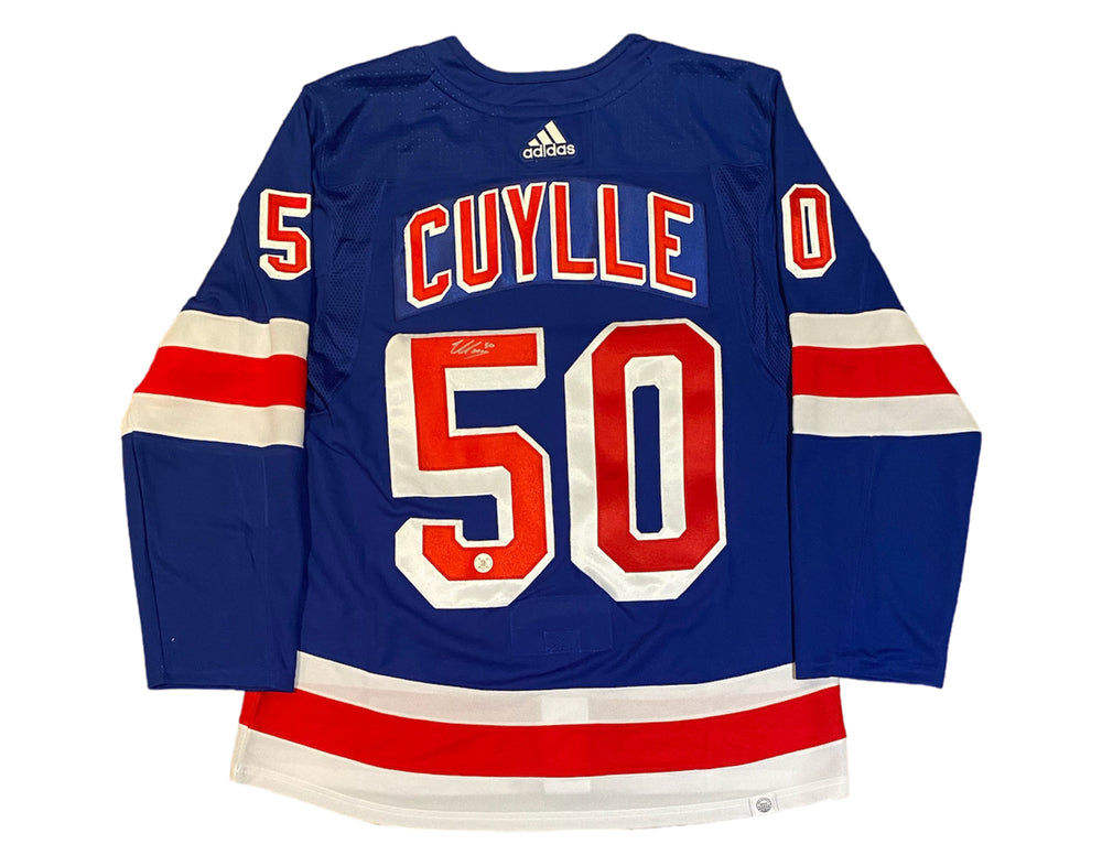 Maillot Adidas des Rangers de New York autographié par Will Cuylle