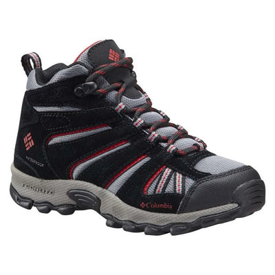 Bottes de randonnée mi-hautes imperméables Columbia North Plains pour jeunes, grandeur 1