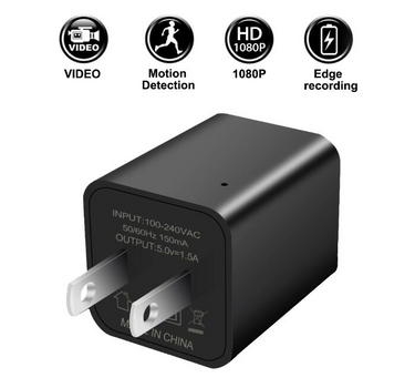 1080P Nanny Cam Spy Camera Charger Hidden Camera