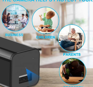 1080P Nanny Cam Spy Camera Charger Hidden Camera