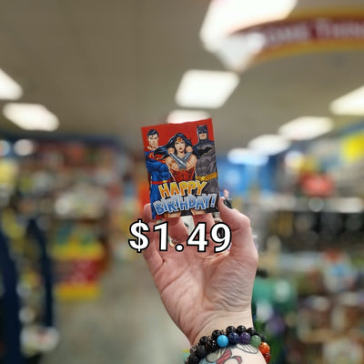 Carte d'anniversaire miniature DC Comics Trinity