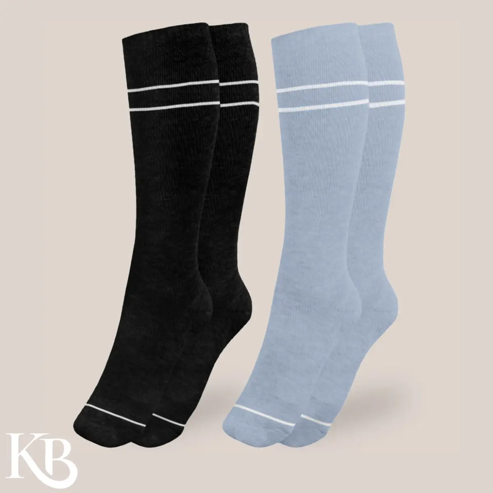 Chaussettes de compression pour maternité et post-partum, ensemble de 2