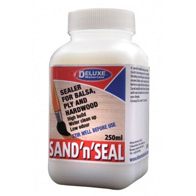 Deluxe Materials BD49 Sand 'n' Seal Scellant pour balsa, contreplaqué et bois dur 250 ml NIB