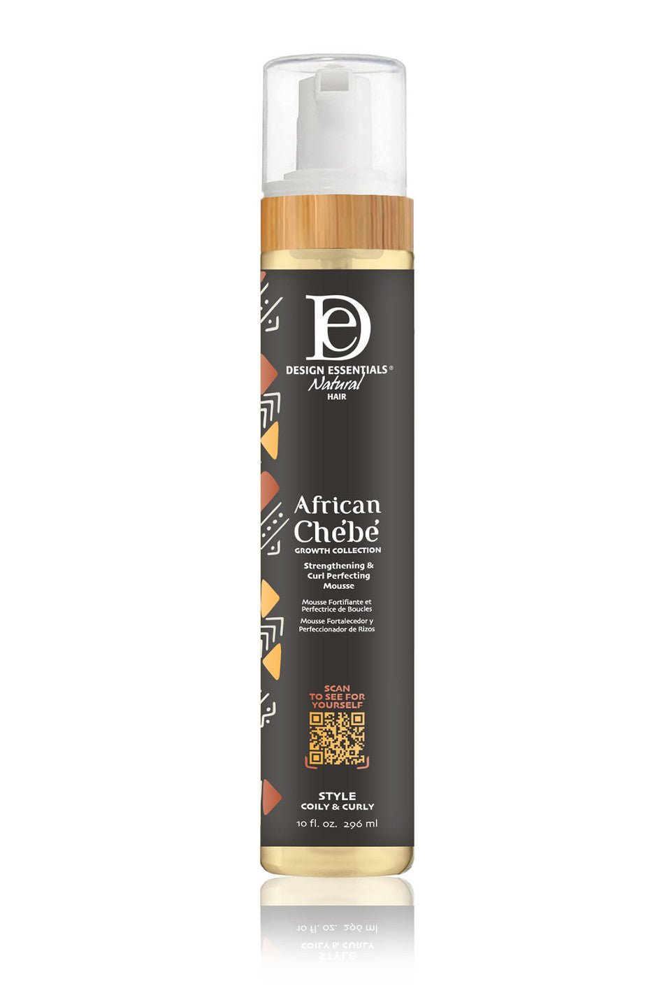 DESIGN ESSENTIALS AFRICAN CHEBE STRENGTHENING & CURL PERFECTING MOUSSE 10OZ