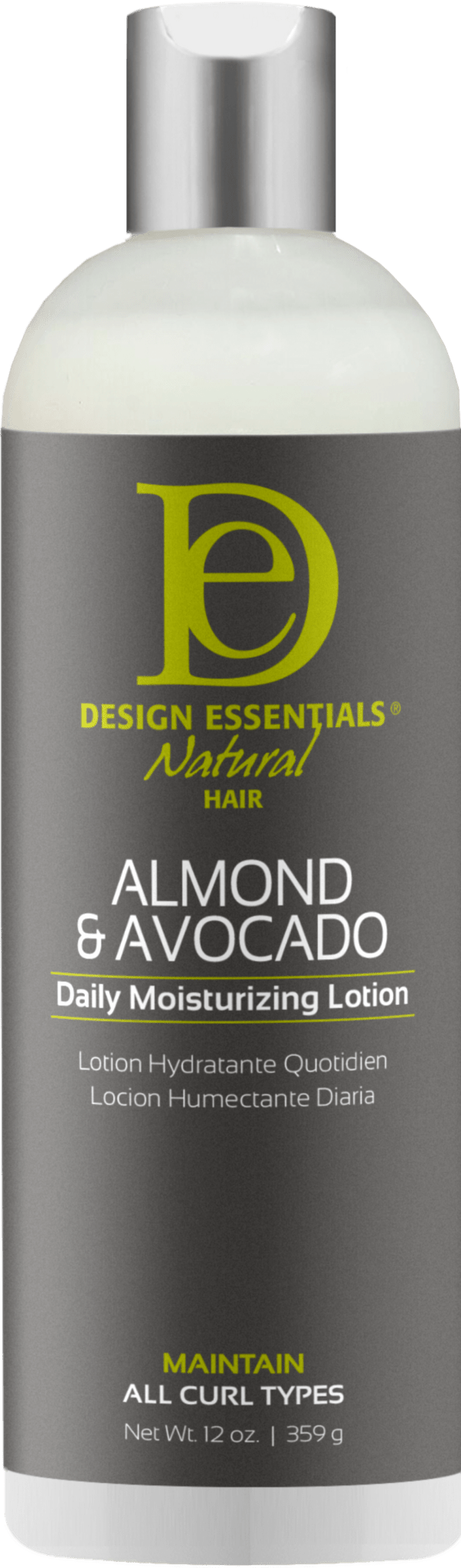 DESIGN ESSENTIALS LAIT HYDRATANT AMANDE & AVOCAT 355 ML