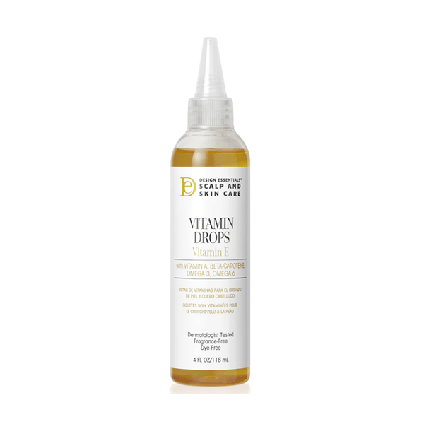 DESIGN ESSENTIALS SCALP & SKIN CARE Vitamin Drops – Vitamin E 4oz