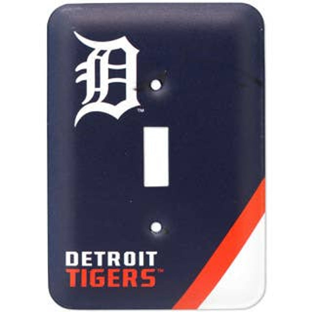 Plaque d'interrupteur en métal des Detroit Tigers