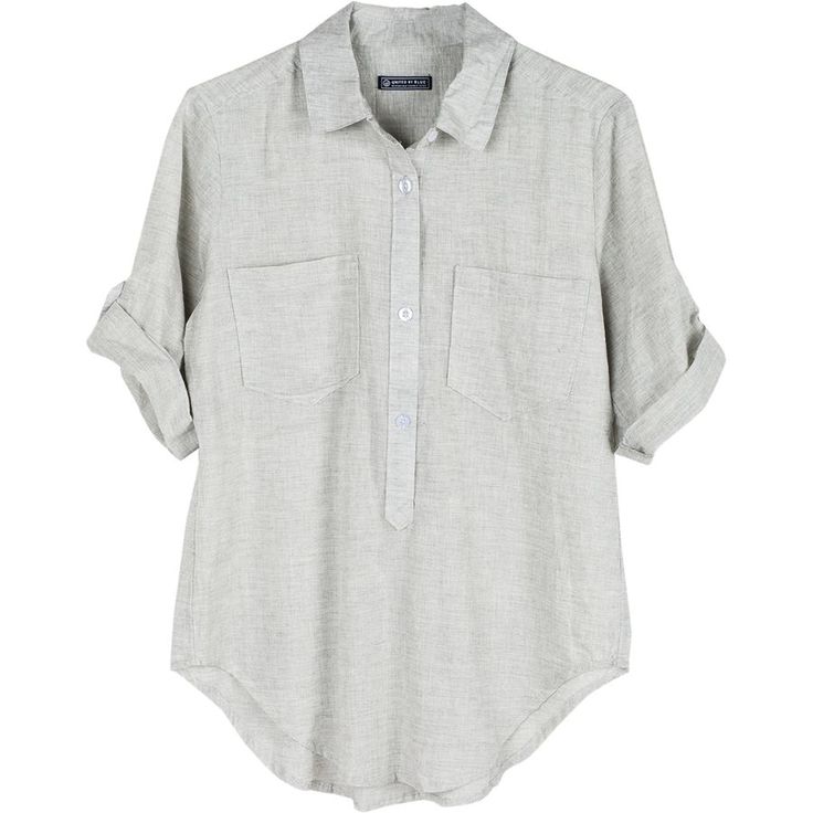 United By Blue Womens Torrey Popover Organic Cotton Shirts — ScoutTech