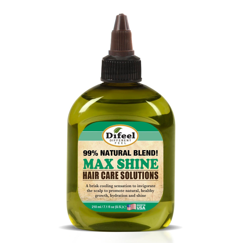 DIFEEL Solutions de Soin Capillaire 99% Naturelles - Huile Capillaire Brillance Maximale 7.1 oz.