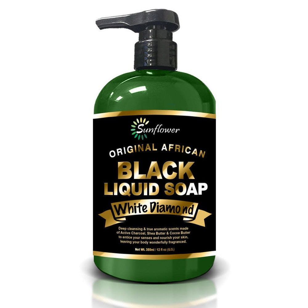 DIFEEL BLACK LIQUID SOAP WHITE DIAMOND 12OZ
