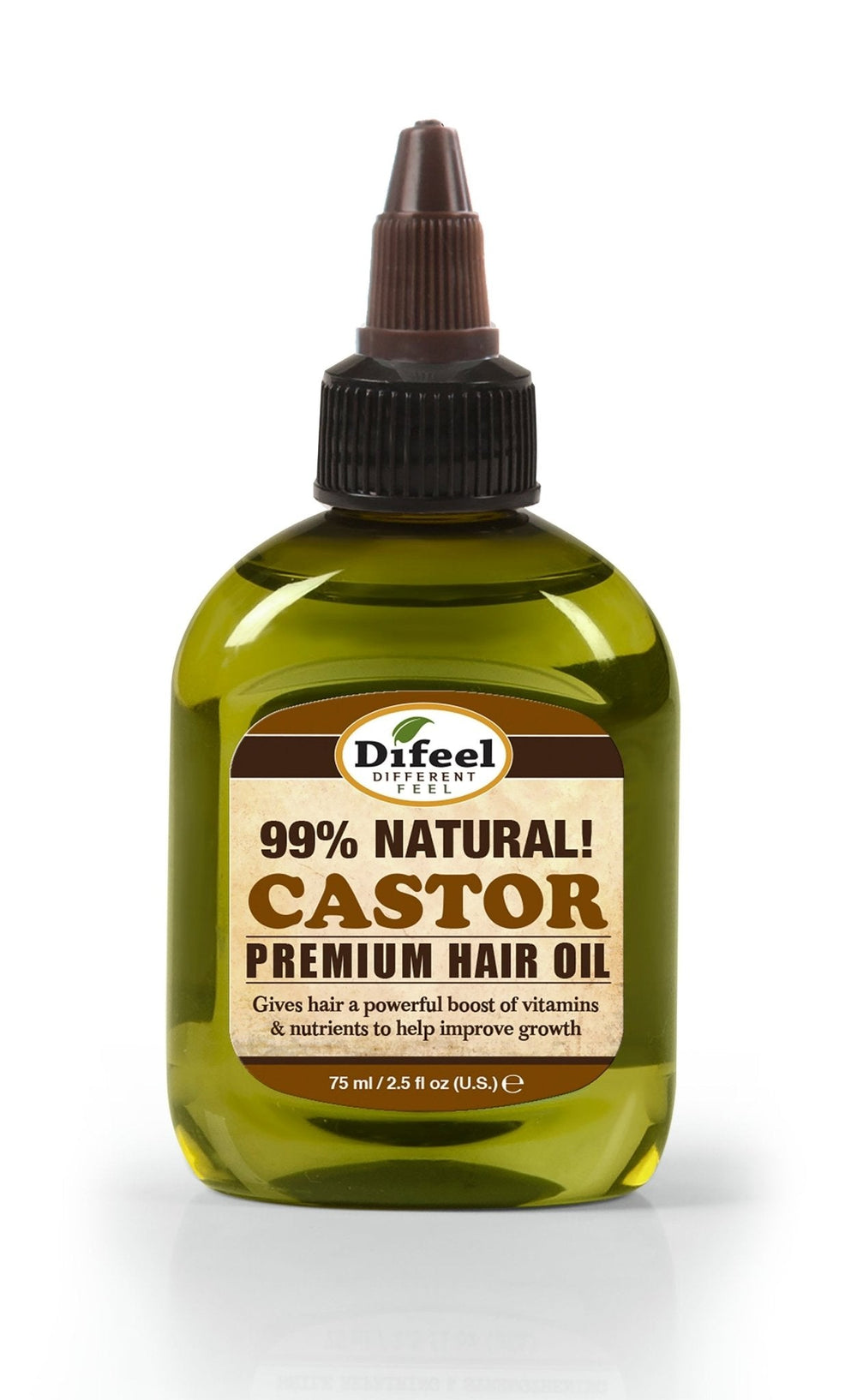 Huile capillaire naturelle de qualité supérieure DIFEEL - Huile capillaire de ricin 75 ml