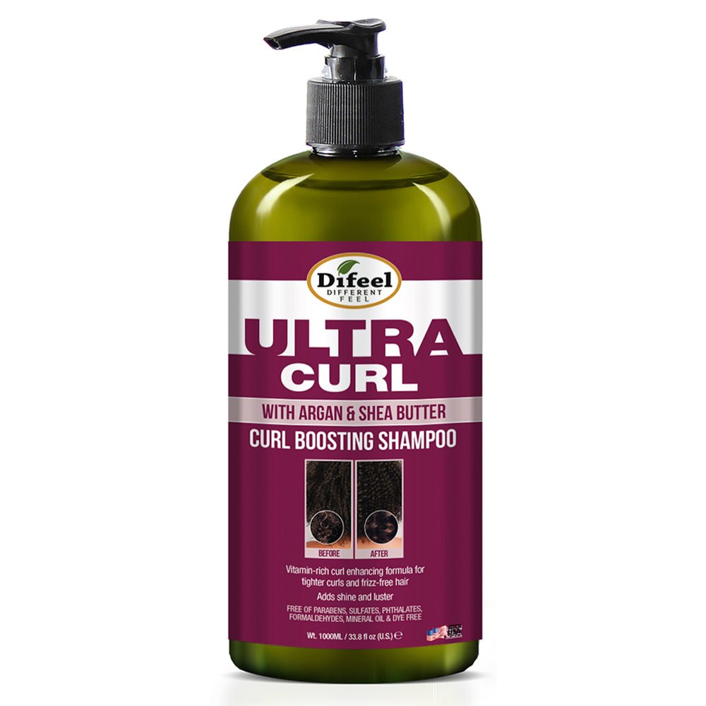 DIFEEL Ultra Curl with Argan & Shea Butter - Curl Boosting Shampoo 33.8 oz