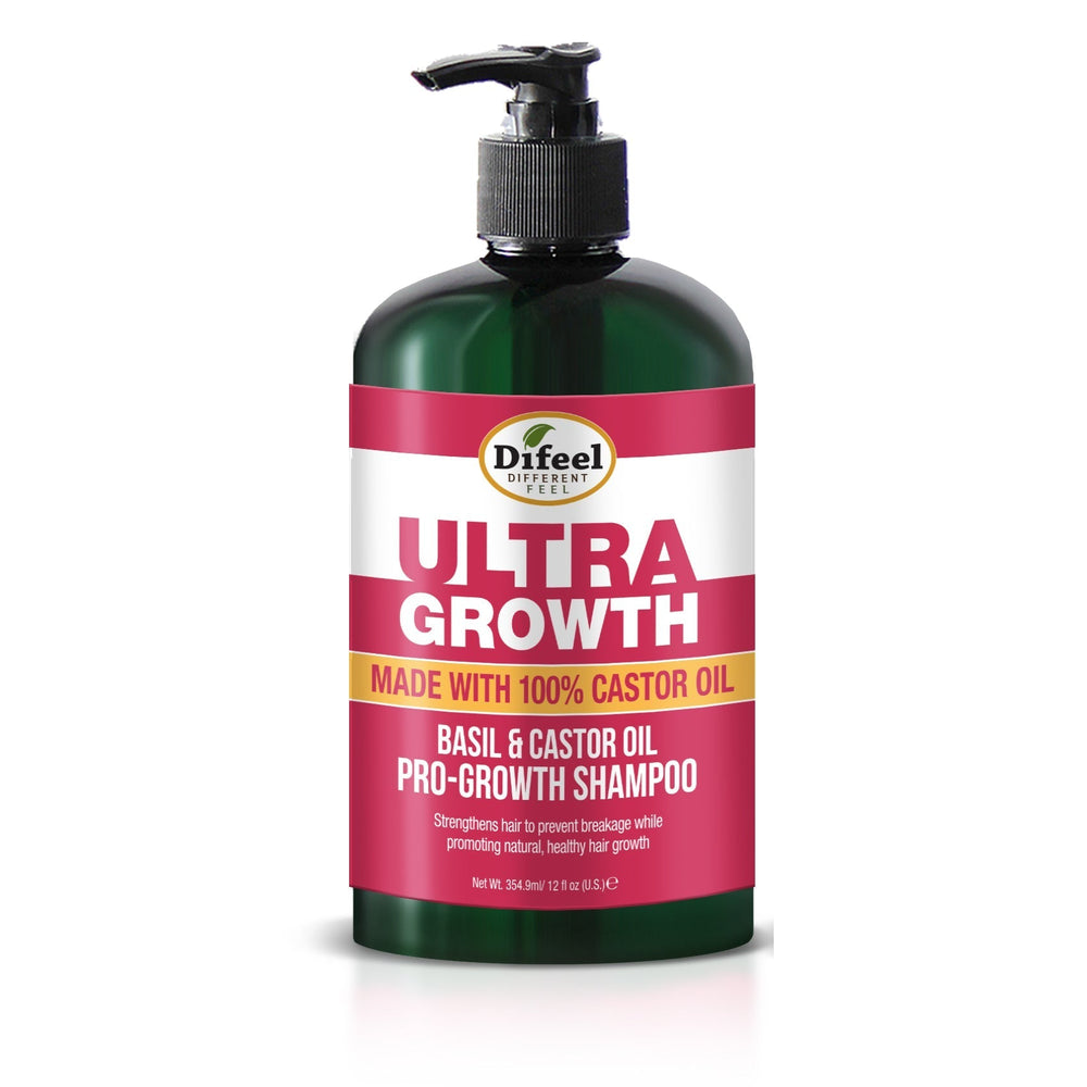 DIFEEL Ultra Growth Shampoo Pro-croissance Basilic et Huile de Ricin 355 ml