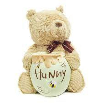 Peluche musicale Disney Classique Winnie l'Ourson avec pot de miel de 13 pouces