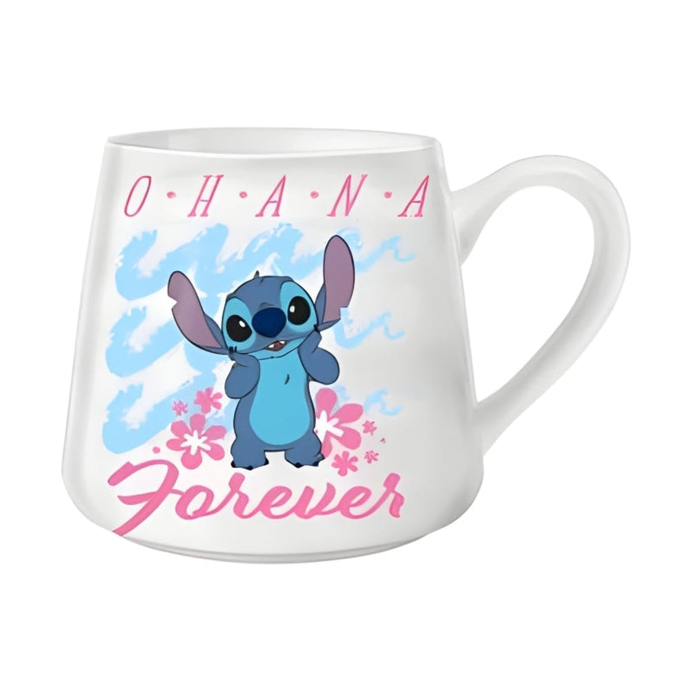 Tasse conique en poterie Disney Lilo et Stitch Vagues Ohana 18 oz