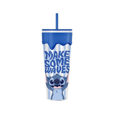 Disney Lilo & Stitch Faisons des Vagues 26oz Verre en Plastique avec Goutte