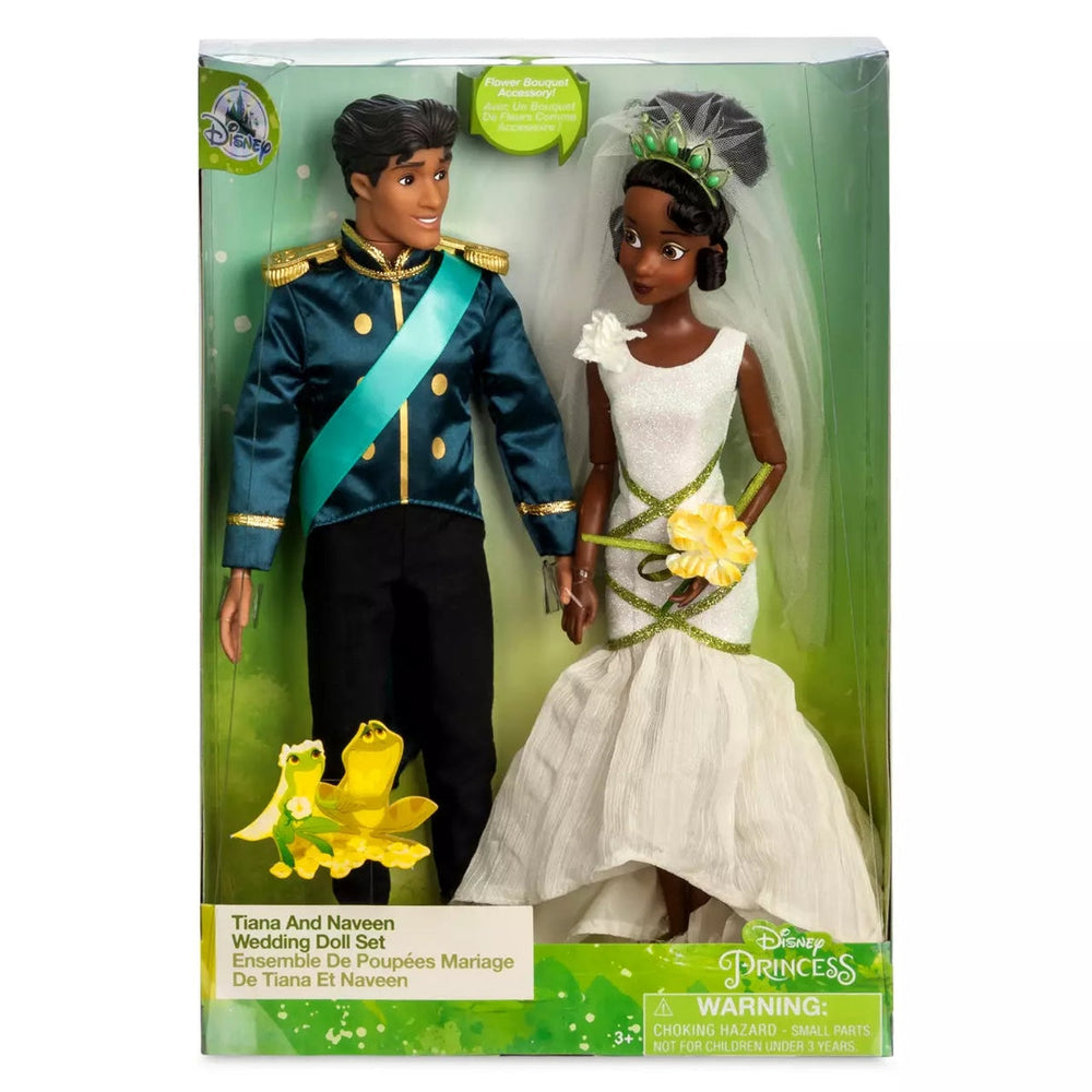 La Princesse et la Grenouille de Disney - Ensemble de poupées du mariage de Tiana et Naveen