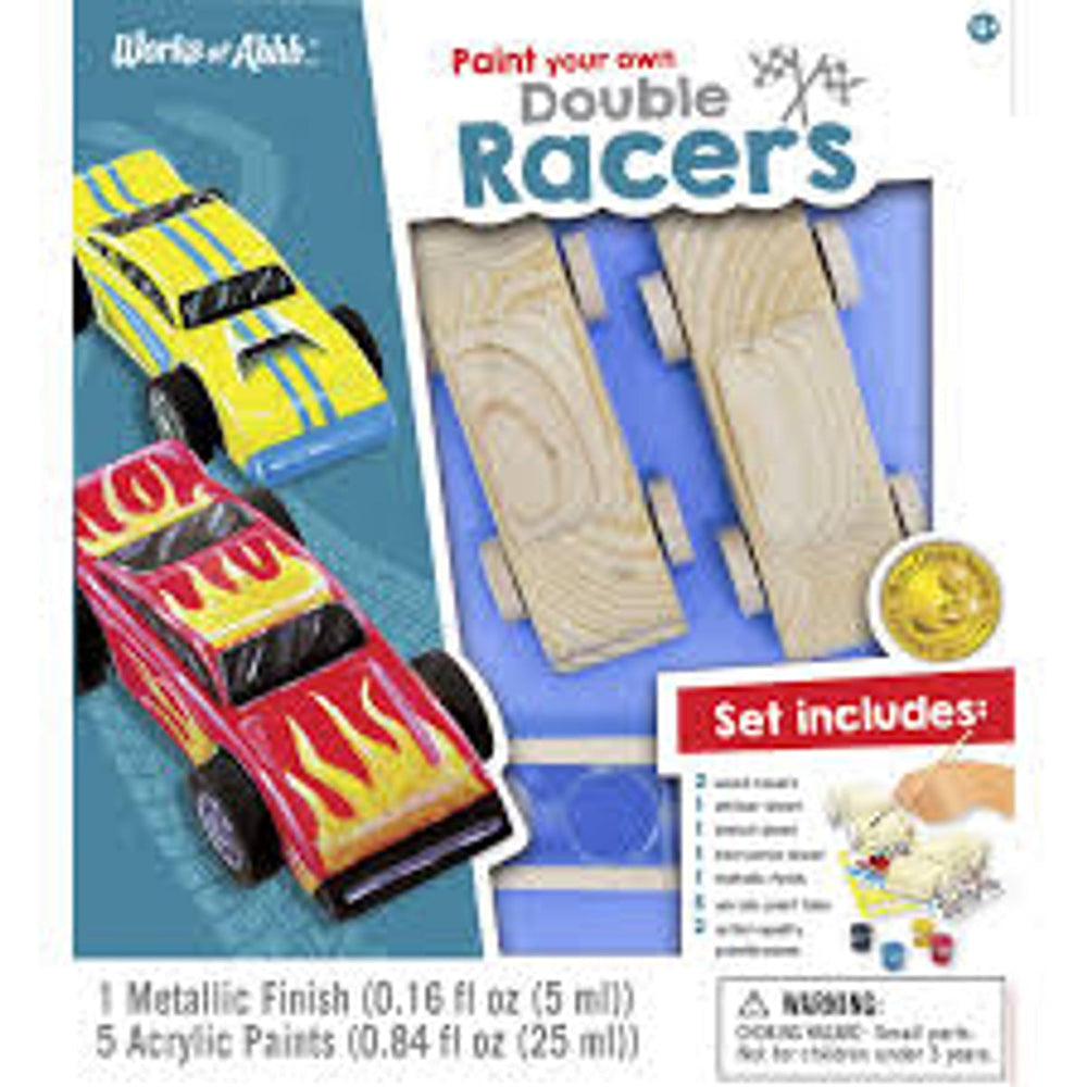 Ensemble de bricolage et peinture Double Racers en bois