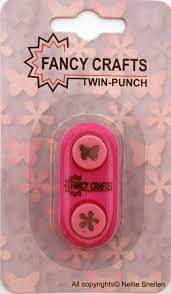 Poinçonneuse double Fancy Crafts 2 en 1 papillon/fleur