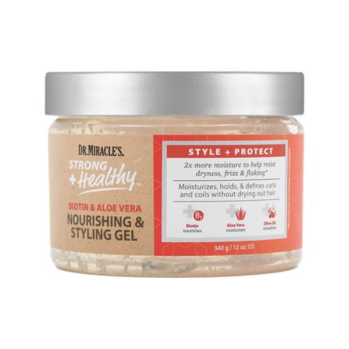 Gel nourrissant et coiffant Strong & Healthy du Dr. Miracle, 340g