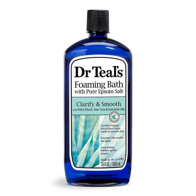 DR TEAL'S FOAMING BATH CLARIFY & SMOOTH 34OZ