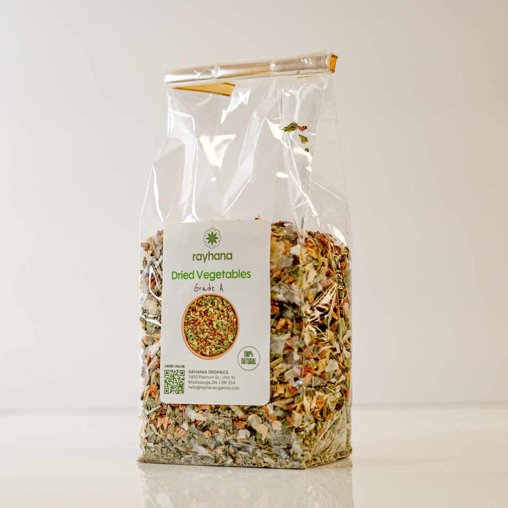 Natural Dried Vegetable Mix – Grade A All-Purpose Dehydrated Blend — Rayhana Organics