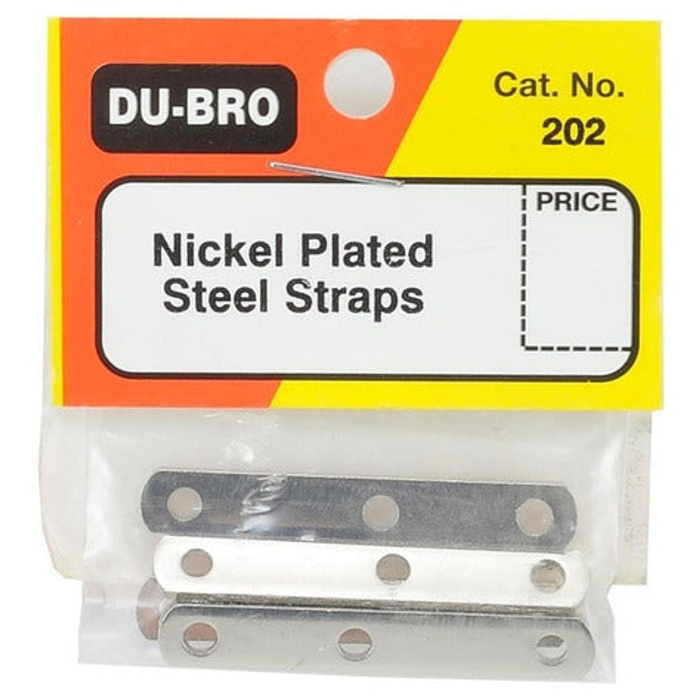 Du-Bro Plaqué Nickel Sangles en Acier (4/paq)