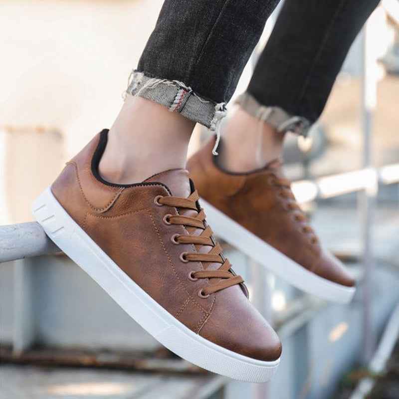 Chaussures plates à lacets pour hommes - Style décontracté