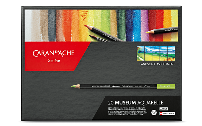Caran d'Ache - Crayon Aquarelle Museum - Assortiment de 20