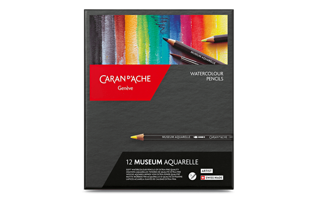 Caran d'Ache - Crayon Aquarelle Museum - Assortiment de 12