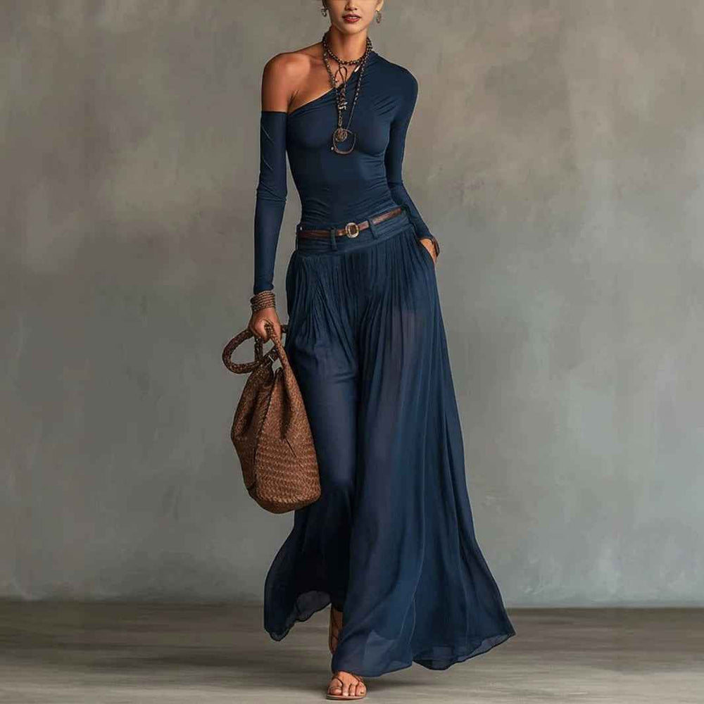 Robe décontractée à manches longues, confortable et élégante, pour les trajets quotidiens et un style tendance