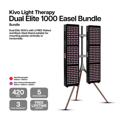 Kivo Elite 1000 Pack : 2 x Elite 1000 et support Easel OFFERT