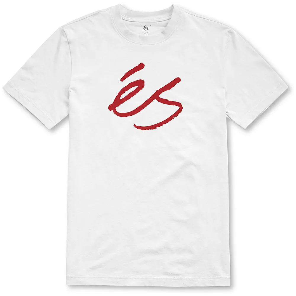 T-shirt éS 'Script Mid' - Blanc