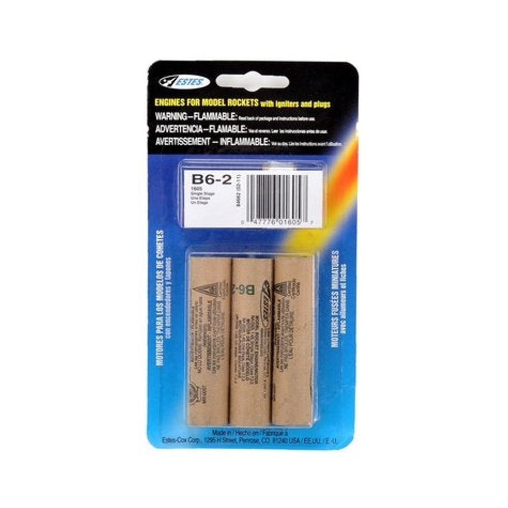 Moteurs Estes Rockets 1605 B6-2 pour fusées miniatures NEUF
