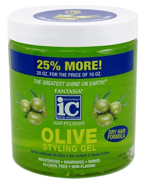 FANTASIA IC NATURAL OLIVE STYLING GEL 20 OZ