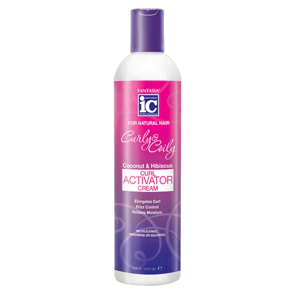 CRÈME ACTIVATRICE DE BOUCLES FANTASIA IC CURLY & COILY 12.5OZ
