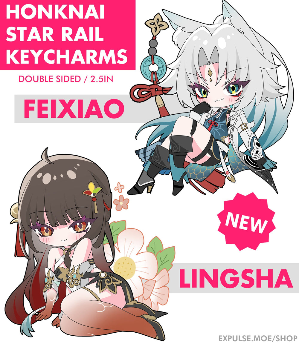 HSR : Porte-clés Feixiao + Lingsha