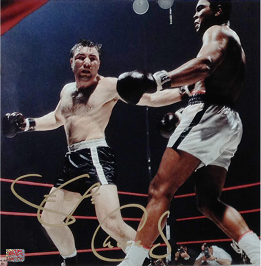 PHOTO DE BOXE GEORGE CHUVALO AUTOGRAPHIÉE 11X11 CANADA – LÉGENDE DES POIDS LOURDS, SOUVENIRS SPORTIFS (28 X 28 CM) – PRÉSENTOIR DE SOUVENIRS AUTOGRAPHÉS – OBJET DE COLLECTION AUTHENTIQUE SIGNÉ – CADEAU POUR LES FANS ET DÉCORATION SPORTIVE
