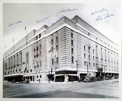 TORONTO MAPLE LEAFS 16" X 20" SIGNED BY STANLEY KENNEDY BOWER MAHOVLICH ULLMAN WATSON NHL AUTOGRAPHED PHOTOGRAPH (20" X 16") – AUTOGRAPHED MEMORABILIA DISPLAY – AUTHENTIC SIGNED COLLECTIBLE