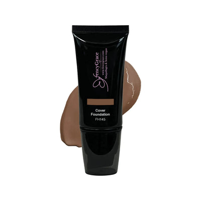 Fond de Teint Vegan Brune 145 – Couvrance Totale | FencyGrace
