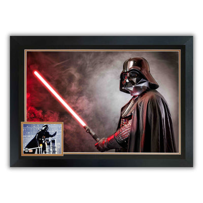 DAVID PROWSE AUTOGRAPHE Dark Vador – Cadre de collection – STAR WARS PHOTO MURALE SIGNEE (97,8 cm X 71,1 cm)