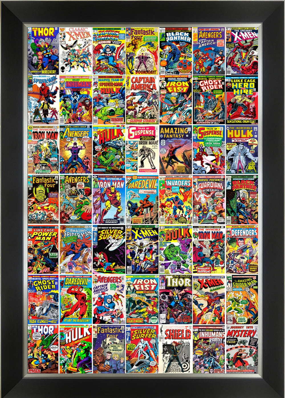 AFFICHE D'ART CLASSIQUE MARVEL COMICS ENCADRÉE (33,5" X 23,5")