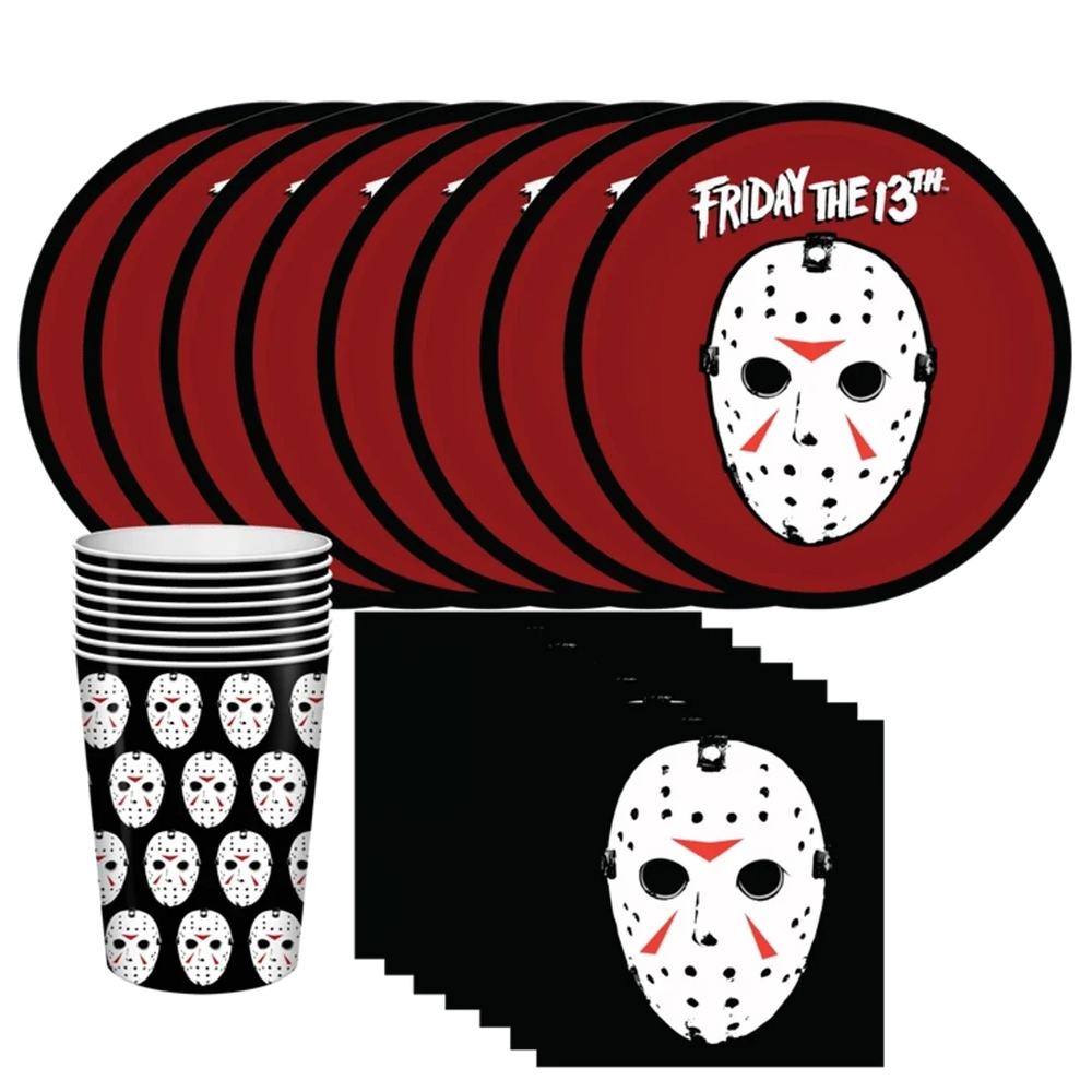 Friday The 13th Party Set - 20 Cups, 20 Plates, 20 Napkins