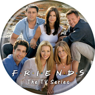 Bouton « Friends » sur la plage