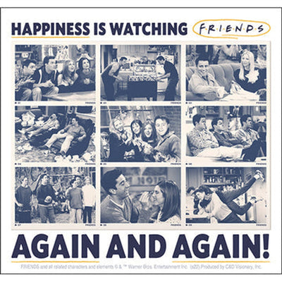 Autocollant Friends Watch Over & Over 4,25" x 4,5"