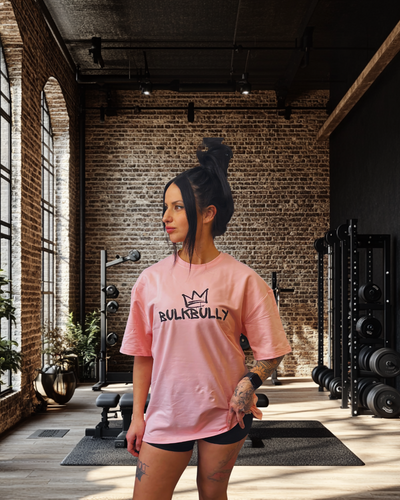 Collection G.O.A.L.S. BulkBully - T-shirt oversize rose pour femme