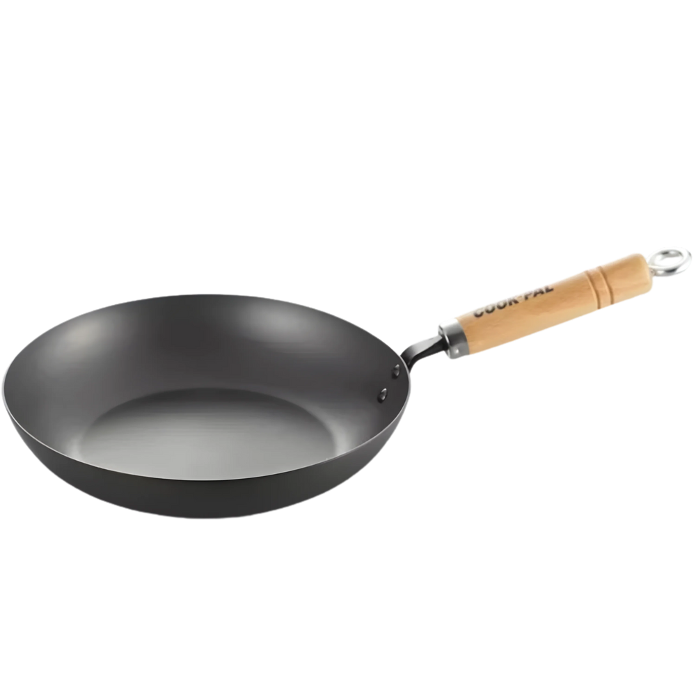 Yoshikawa Cook-Pal Ren Poêle à Frire en Acier au Carbone Nitruré de 28 cm