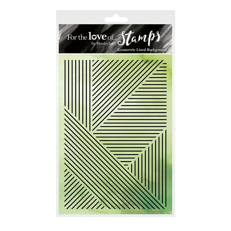 For the Love of Stamps - Geometric Lined Background — Ecstasy Crafts